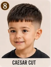 Caesar Cut kids haircut example