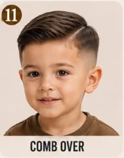 Comb Over kids haircut example